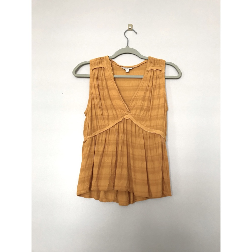 Lucky Brand Sleeveless Mustard Top